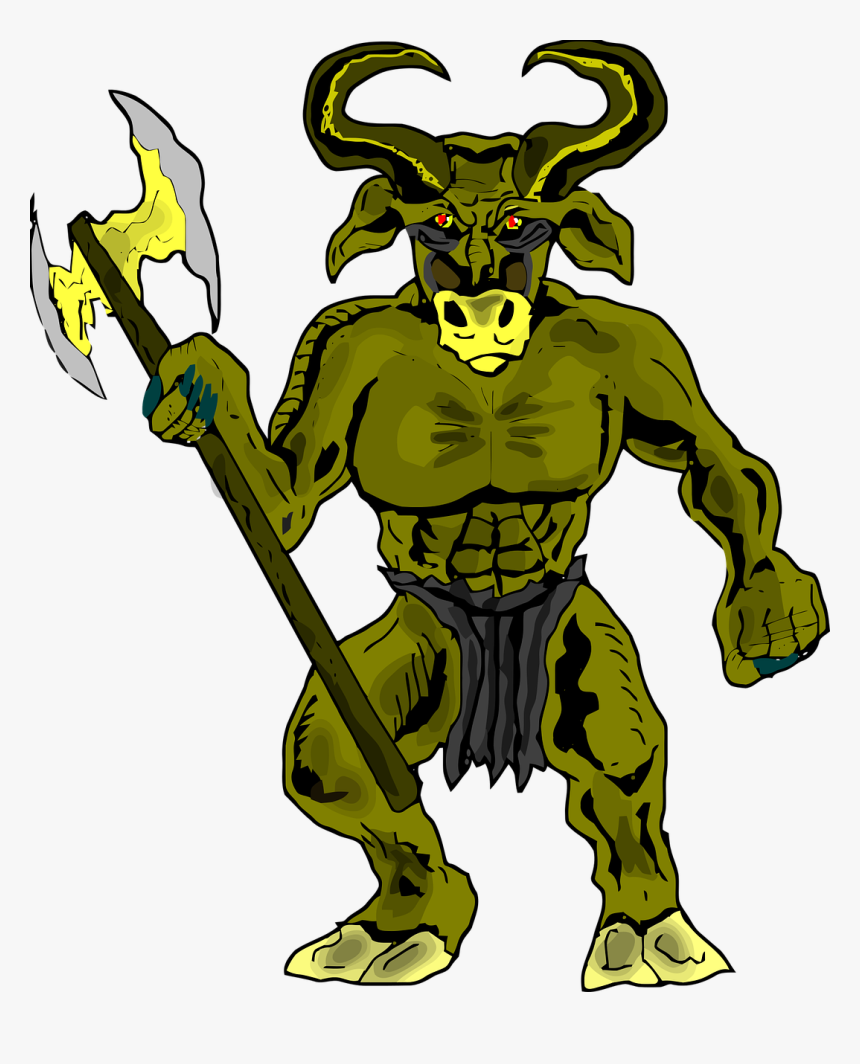 Showing Post & Media For Minotaur Greek Mythology Cartoon - Minotaur Clipart, HD Png Download