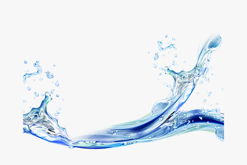 Fish Air Water Pump Aquarium Bottle Splashes Clipart - Water Splash, HD Png Download