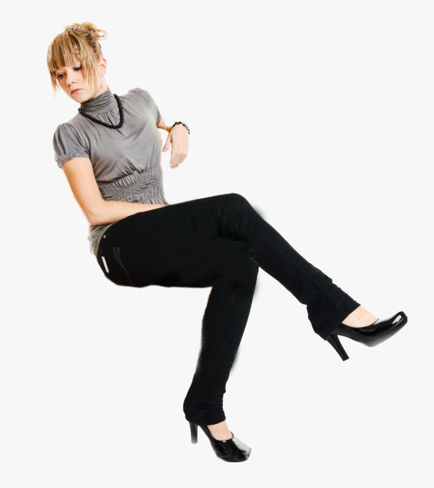 Clip Art Person In Chair - Person Sitting On A Chair, HD Png Download