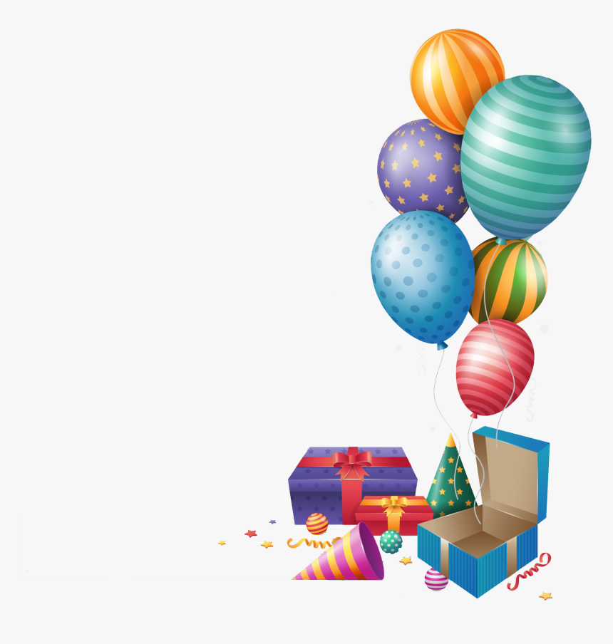 Balloon,party Supply,clip - Happy Birthday Gift Png, Transparent Png