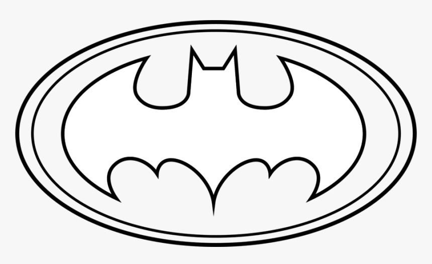 Stock Drawing Outline - Batman Logo Outline, HD Png Download
