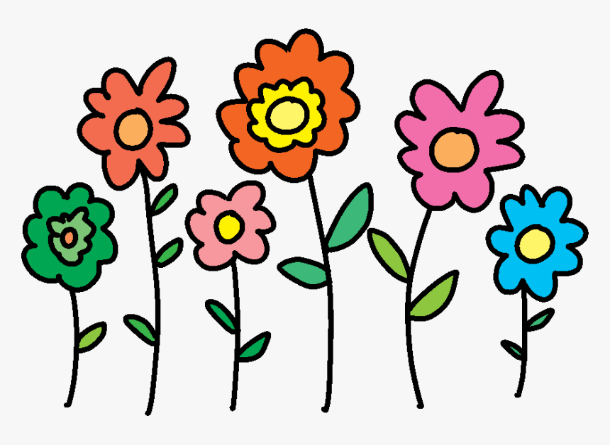 Flowers Happy Birthday Cartoon, HD Png Download
