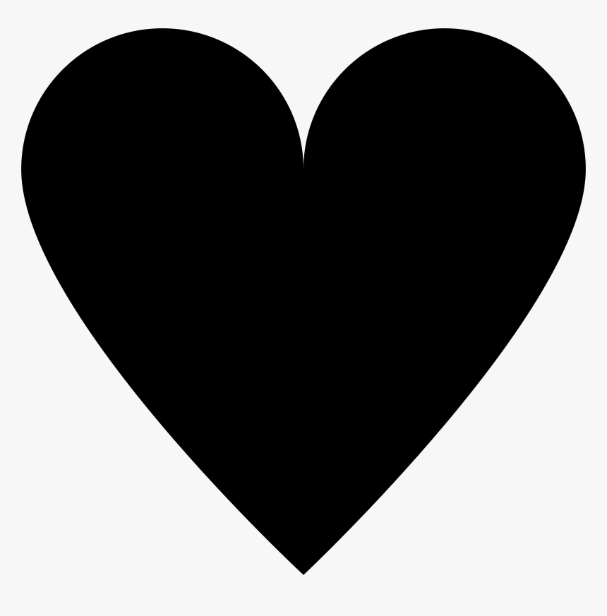 Black Heart Png Clipart Image Free Clipart Image - Instagram Heart White Png, Transparent Png