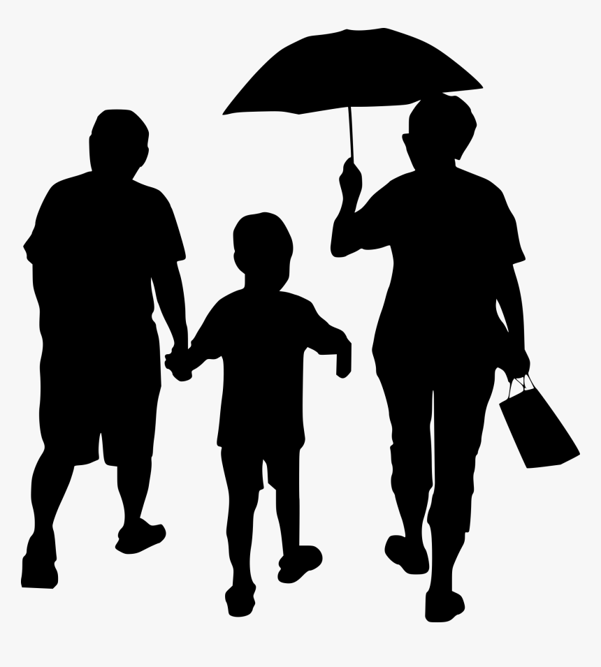 Transparent Family Silhouette Png, Png Download