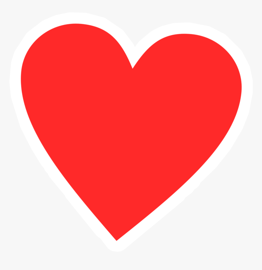 Heart Hearts Emoji Emojis Red Pink Hotpink White Border - 10 ❤, HD Png Download