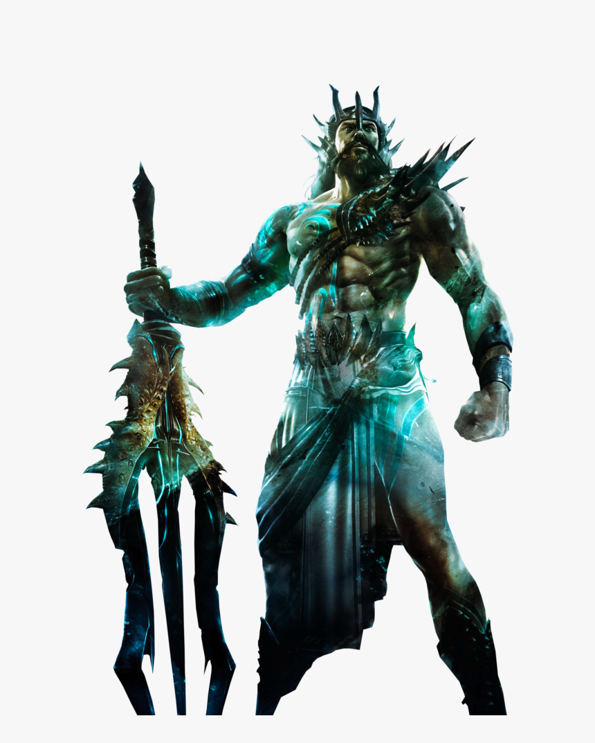Poseidon God Of War By Ja Renders-d8k9v8w - Poseidon God Of War, HD Png Download