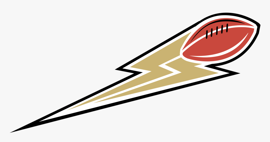 Lincoln Lightning Logo Png Transparent - Football With Lightning, Png Download