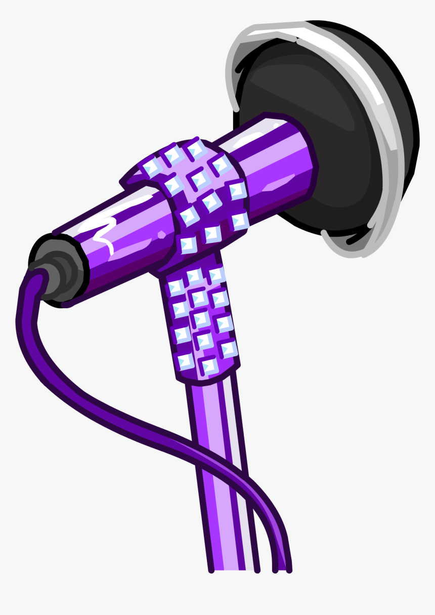 Microphone Png Glitter - Club Penguin Microphone, Transparent Png