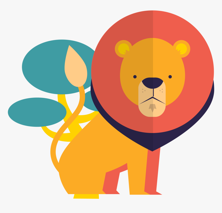 Giraffe Animal Euclidean Vector Zoo - Lion, HD Png Download