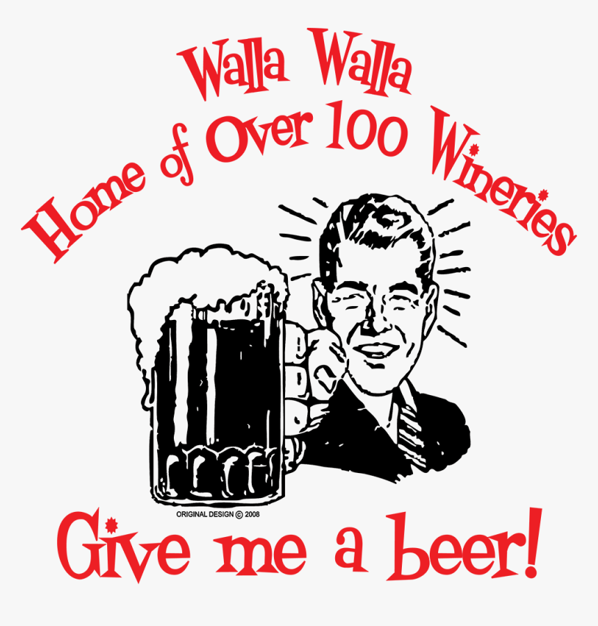 Give Me A Beer - Vector Retro Beer Guy, HD Png Download