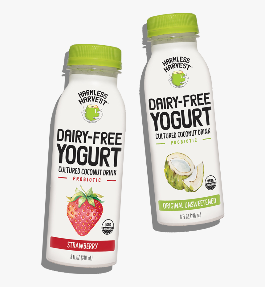 Two Harmless Harvest Dairyfree Yogurt Drink 8oz Bottles, Harmless