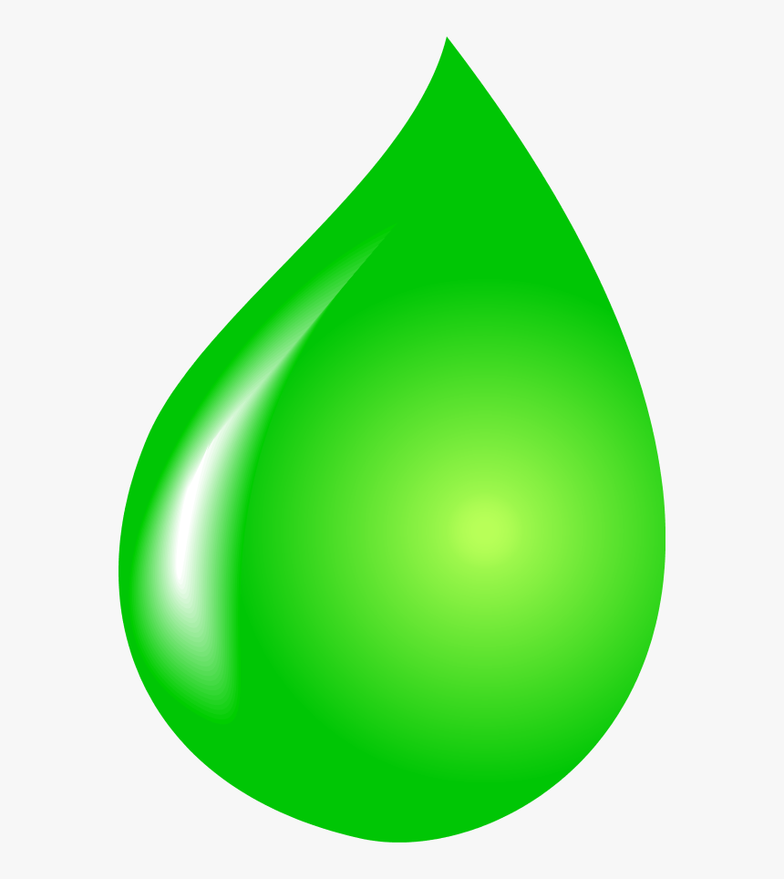Water Drop Clipart Colorful Raindrop - Green Water Drop Clipart, HD Png Download