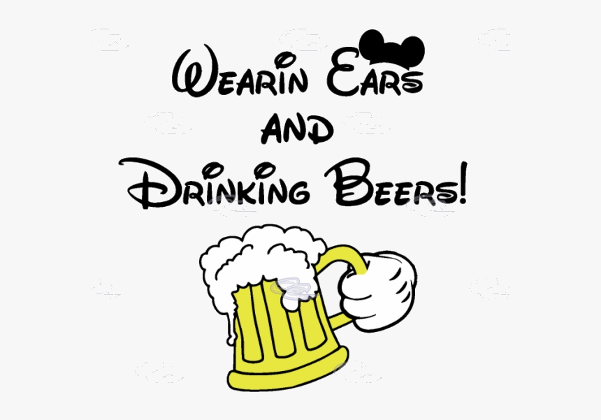 Beer Clipart Mic Going To Disneyland Today Free Transparent - Beer Clip Art, HD Png Download
