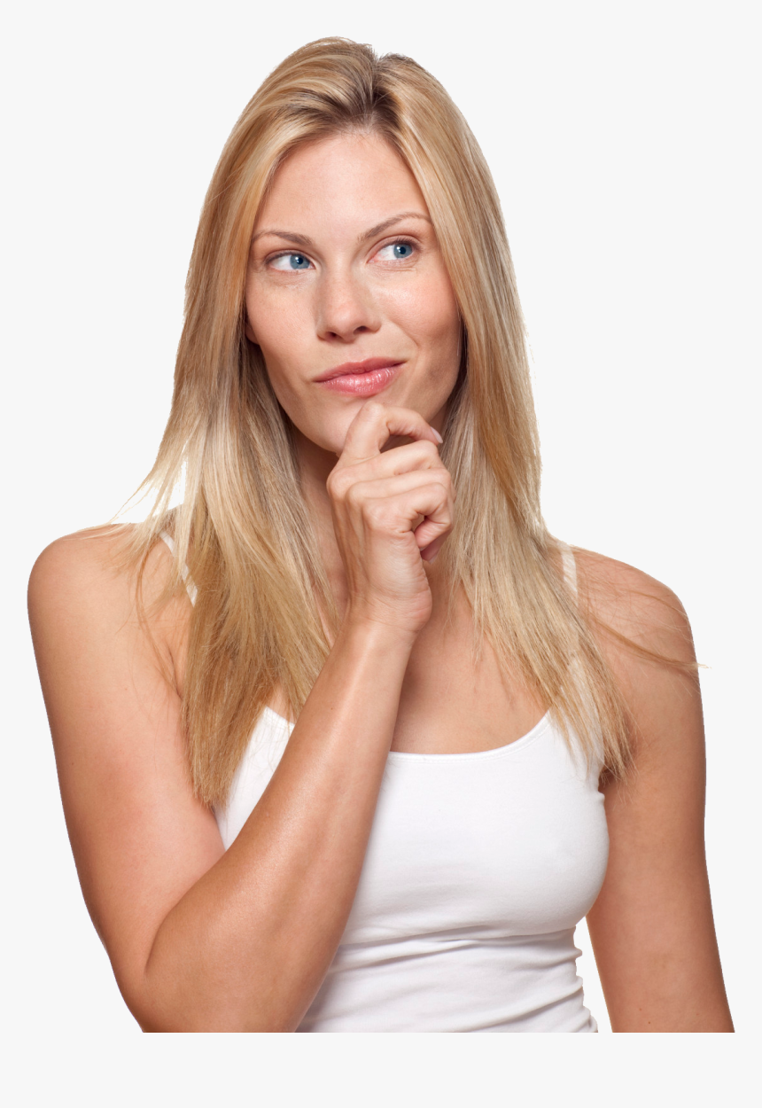 Thinking Woman Png Image - Thinking Woman Png, Transparent Png