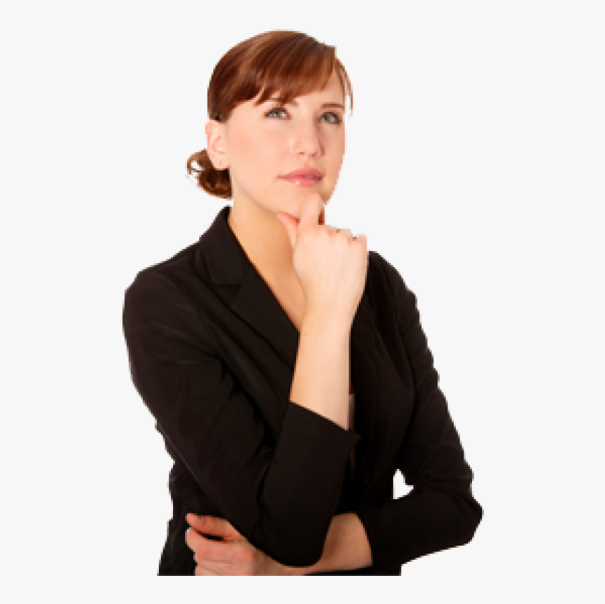 Thinking Woman Png Free Download - Person Making A Decision, Transparent Png