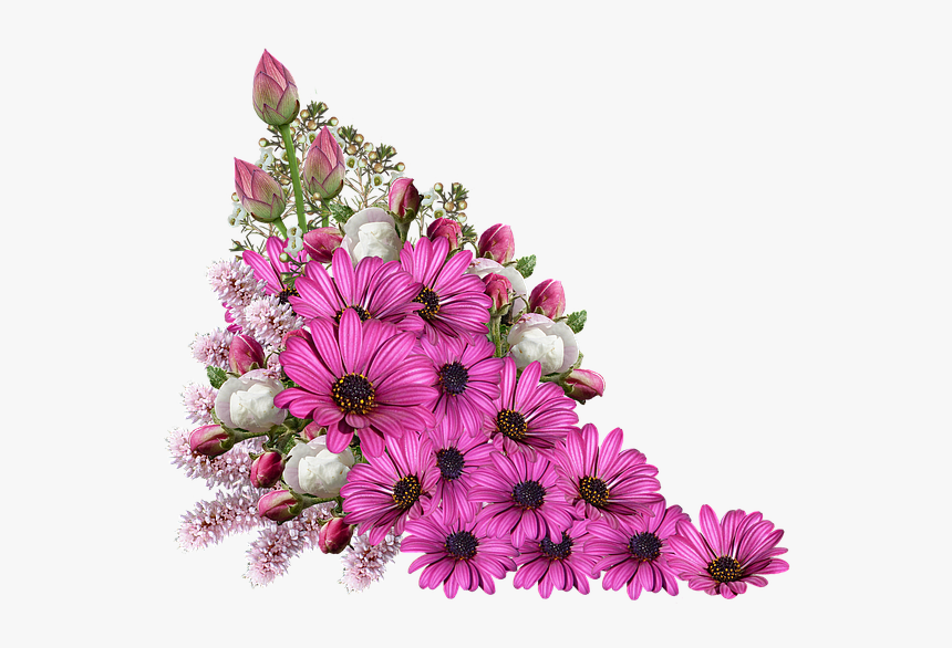 Flowers, Bouquet, Decoration, Composition - Bouquet Of Flowers Transparent, HD Png Download