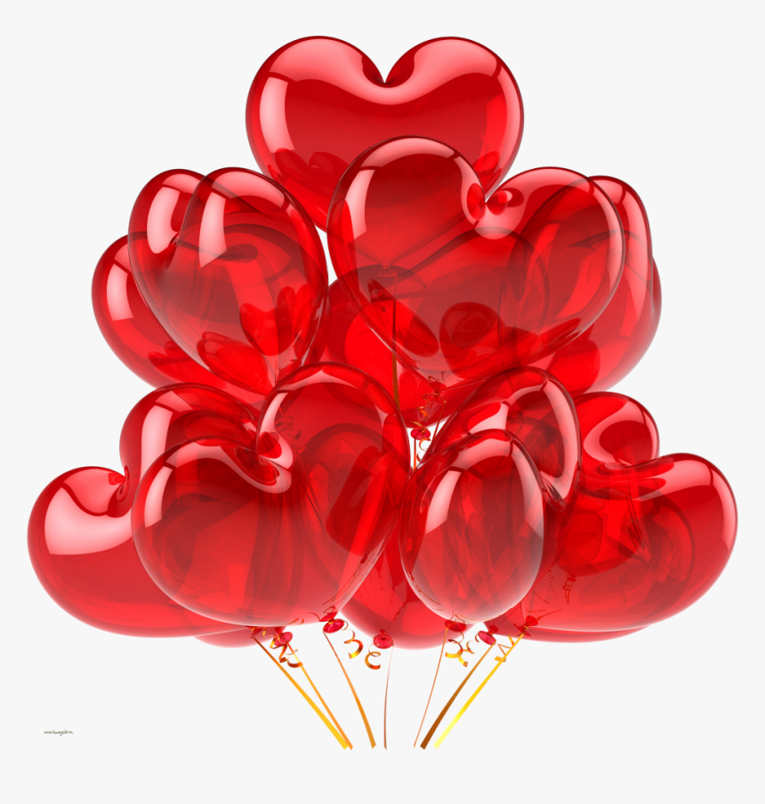 Heart Shape Balloon Png - Transparent Background Heart Balloons Png