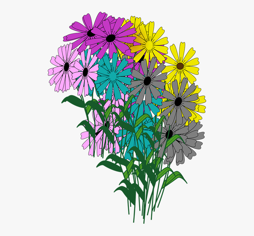 Flowers, Bouquet, Blooms, Blossoms, Colorful, Spring, HD Png Download