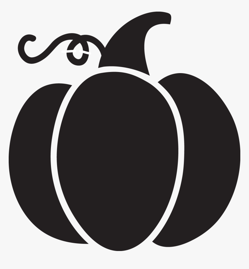 Pumpkin Spice Latte Pumpkin Pie Black And White Clip - Black And White Pumpkin Png, Transparent Png