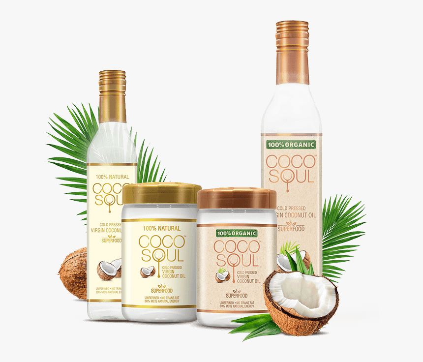 Natural Coconut Oil For Cooking - Coco Soul Coconut Oil, HD Png Download