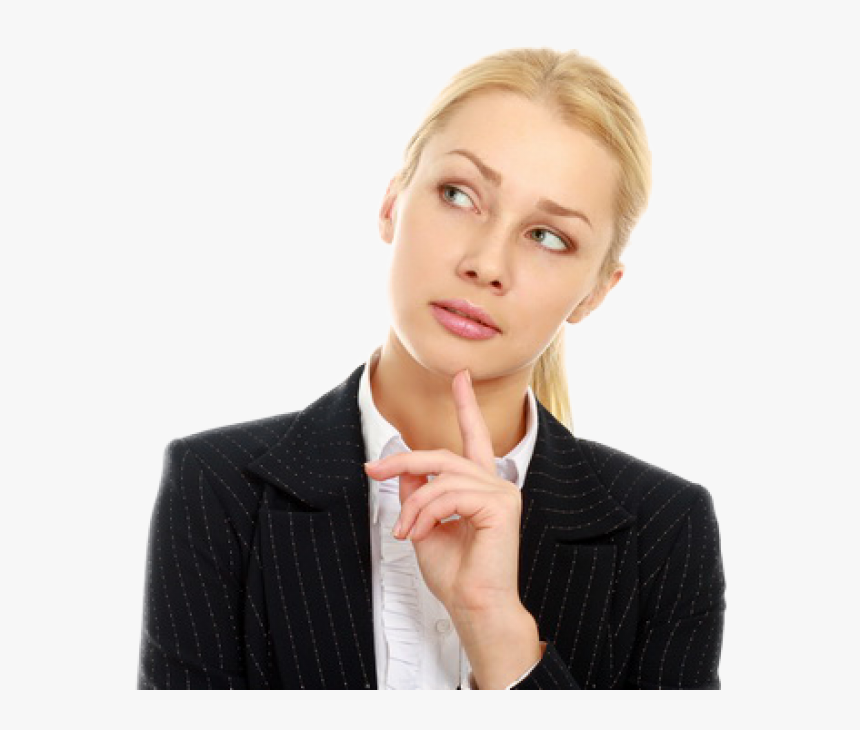 Thinking Woman Png Free Download - Thinking Woman Png Free, Transparent Png
