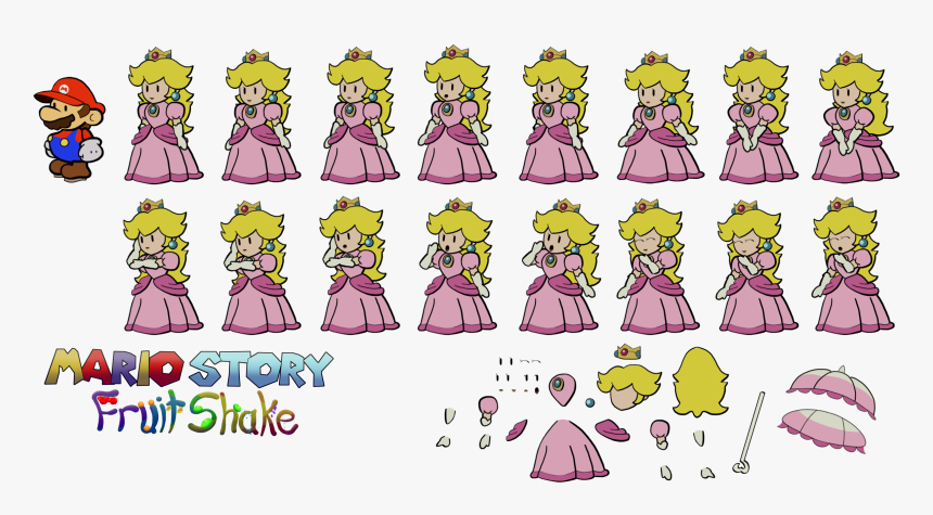 Transparent Boom Clipart - Peach Transparent Paper Mario, HD Png Download