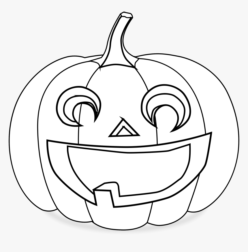 Jack O Lantern Black And White, HD Png Download