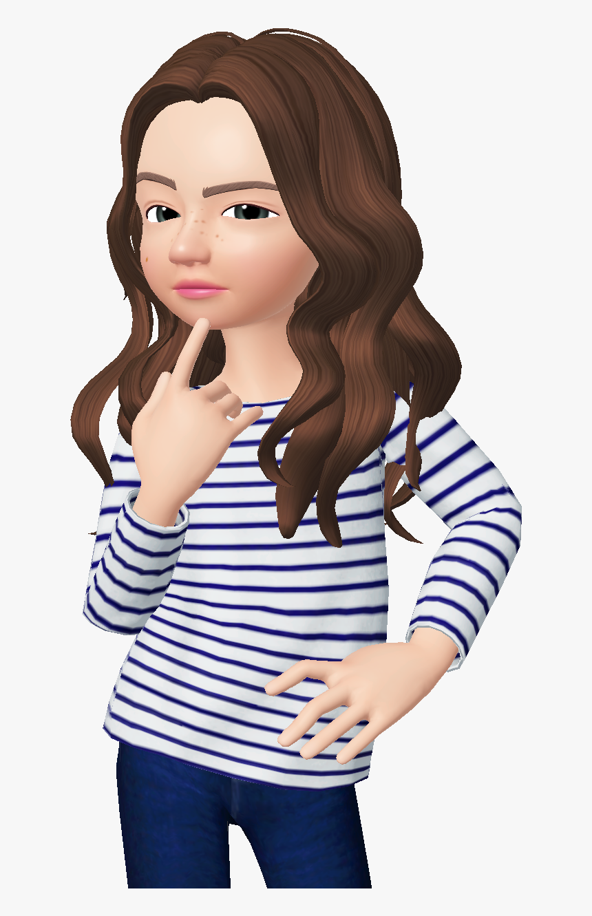 #zepeto #thinking #girl #freetoedit - Girl, HD Png Download