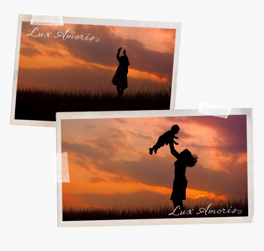 Silhouette Family Portrait By Lux Amoris/jen Snyder - Silhouette, HD Png Download