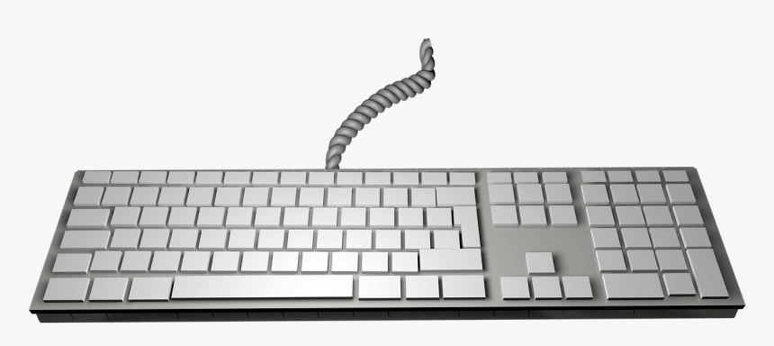 Keyboard - Old Keyboard With Trackball, HD Png Download