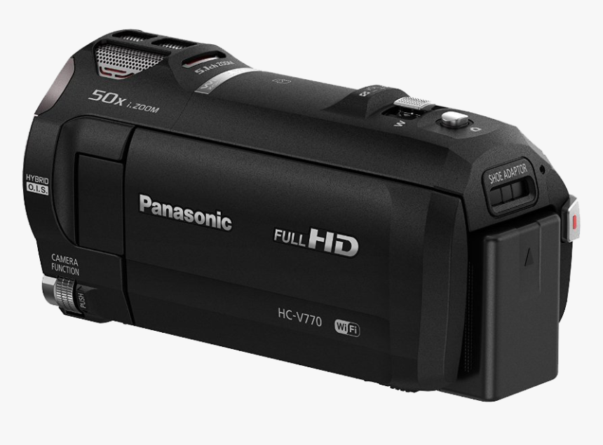 Panasonic Hc-v770 Hd Camcorder - Panasonic Hc V770 Black, HD Png Download