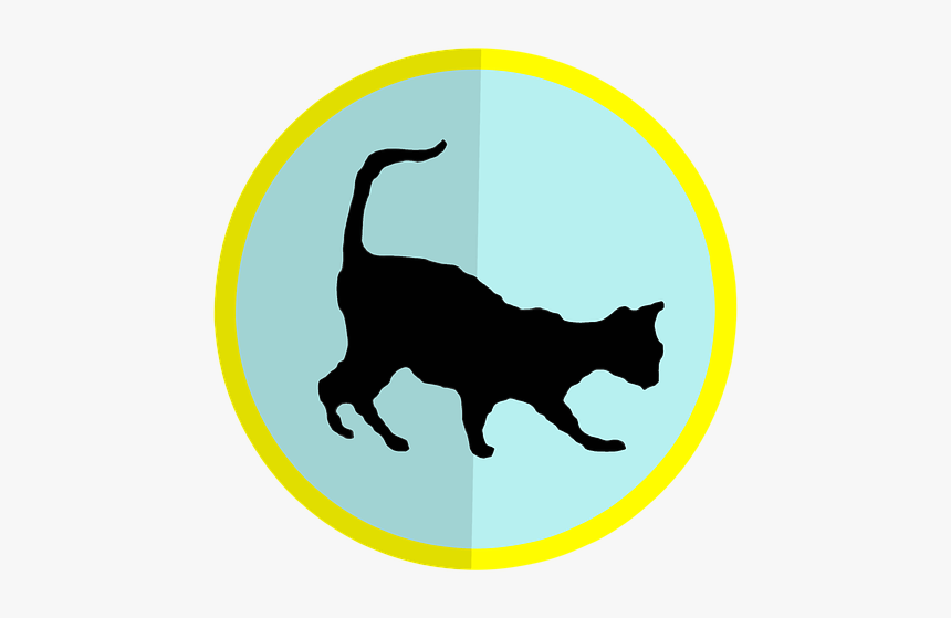 Cat, Shadow, Clipart, Icon, Animals, Zoo, Pit, Kitty, HD Png Download