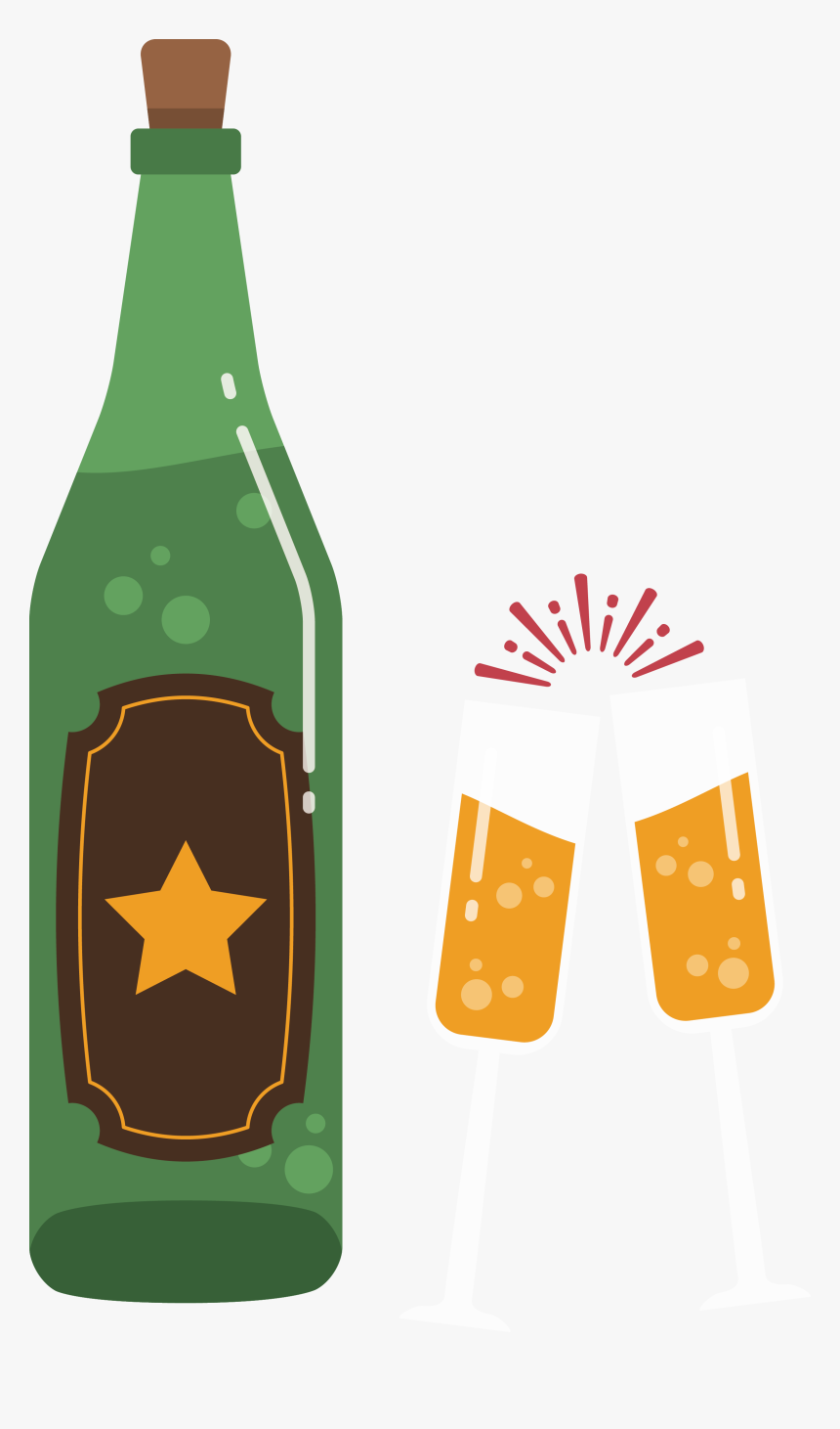 Plastic Bottles Clipart Broken Glass Bottle - Broken Beer Bottle Transparent, HD Png Download