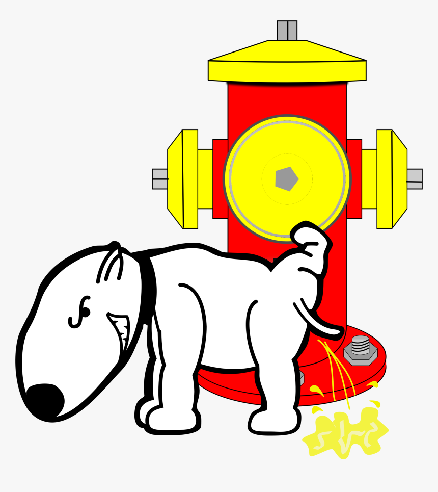 Hydrant & Dog Clip Arts - Hond Plast In Huis, HD Png Download