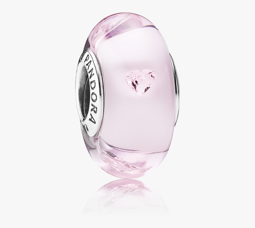 Pandora Pink Hearts Charm,murano Glass ,pink Cz Hot - Charme Murano Rosa Pandora, HD Png Download