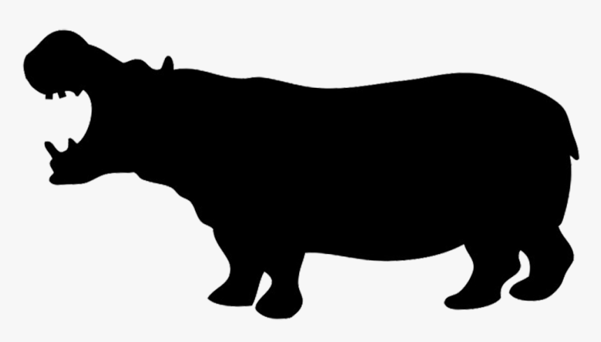 Silhouette Clip Art Rhinoceros - Animal Silhouette Clip Art, HD Png Download