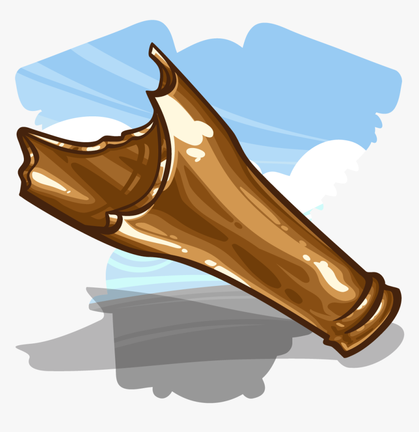 Broken Beer Bottle Illustration, HD Png Download