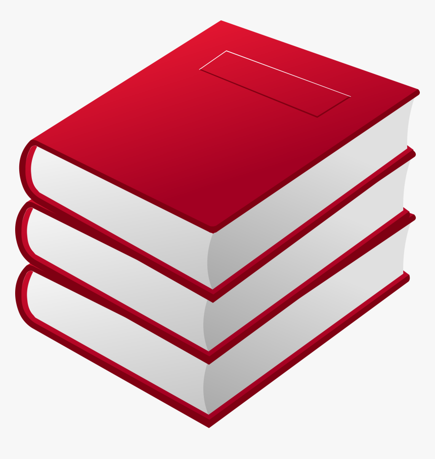 3 Red Books Clip Arts - Red Books Clipart, HD Png Download