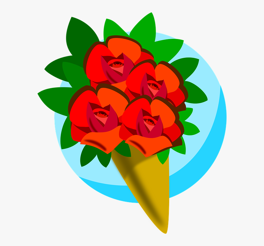 Roses, Rosa, Flowers, Flower, Bouquet, Romantic, Floral, HD Png Download
