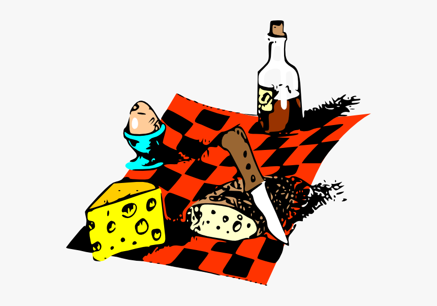 Picnic Food Svg Clip Arts - French Picnic Cartoon, HD Png Download