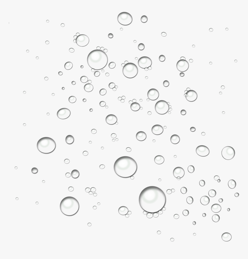 Drawn Bubble Water Effect - Water Droplets Vector Png, Transparent Png