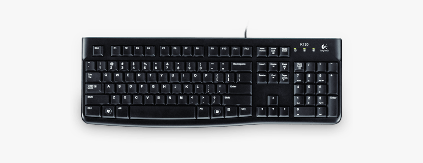 Keyboard K120 For Business - Logitech K120 Computer Keyboard, HD Png Download