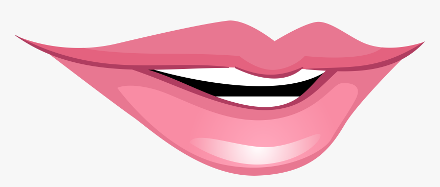 Pink Smiling Mouth Png Clip Art - Clip Art Mouth, Transparent Png