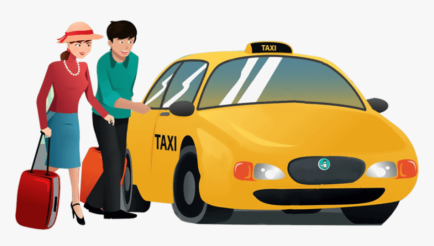 Transparent Taxi Cab Png - Take A Taxi Clipart, Png Download
