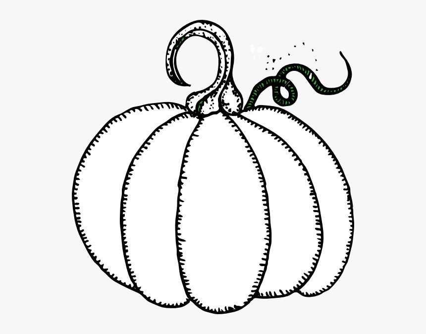 Pumpkin Svg Clip Arts - Black And White Pumpkin Clip Art, HD Png Download
