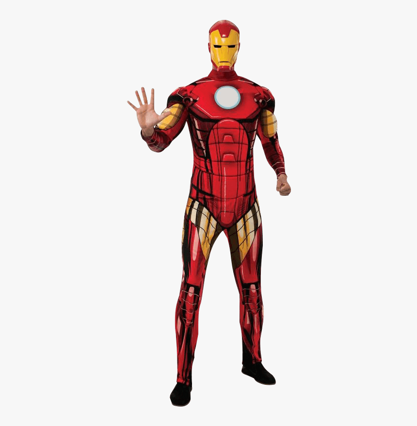 Adult Marvel Deluxe Iron Man Costume - Man Avenger Costumes, HD Png Download