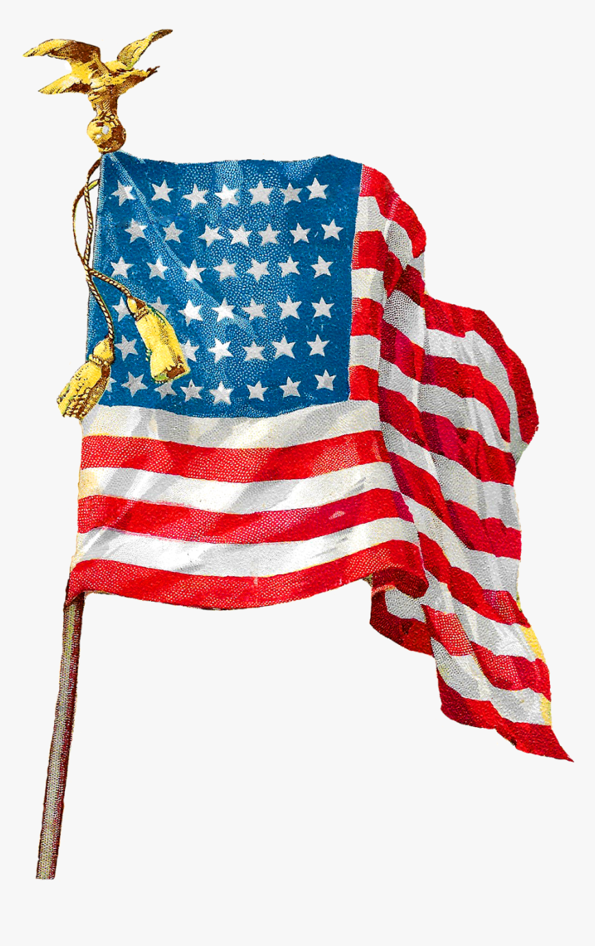 Vintage American Flag Png - Flag Of The United States, Transparent Png