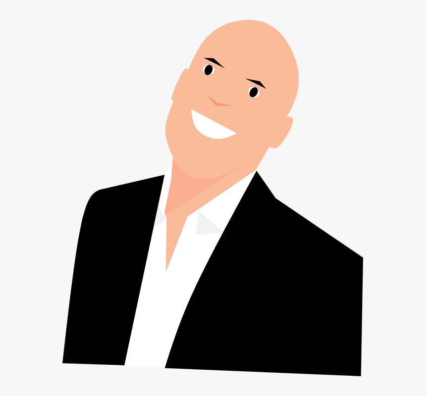 Business Man, Suit, Smiling, Clipart, Vector Graphic, HD Png Download