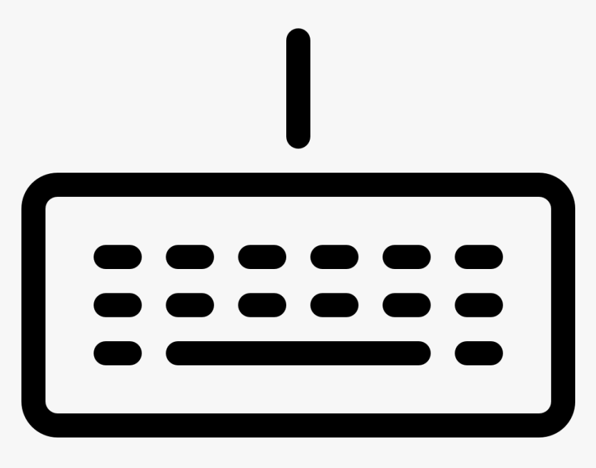 Keyboard Office Equipment Keyboard Clipart , Png Download - Keyboard Clipart Black And White, Transparent Png