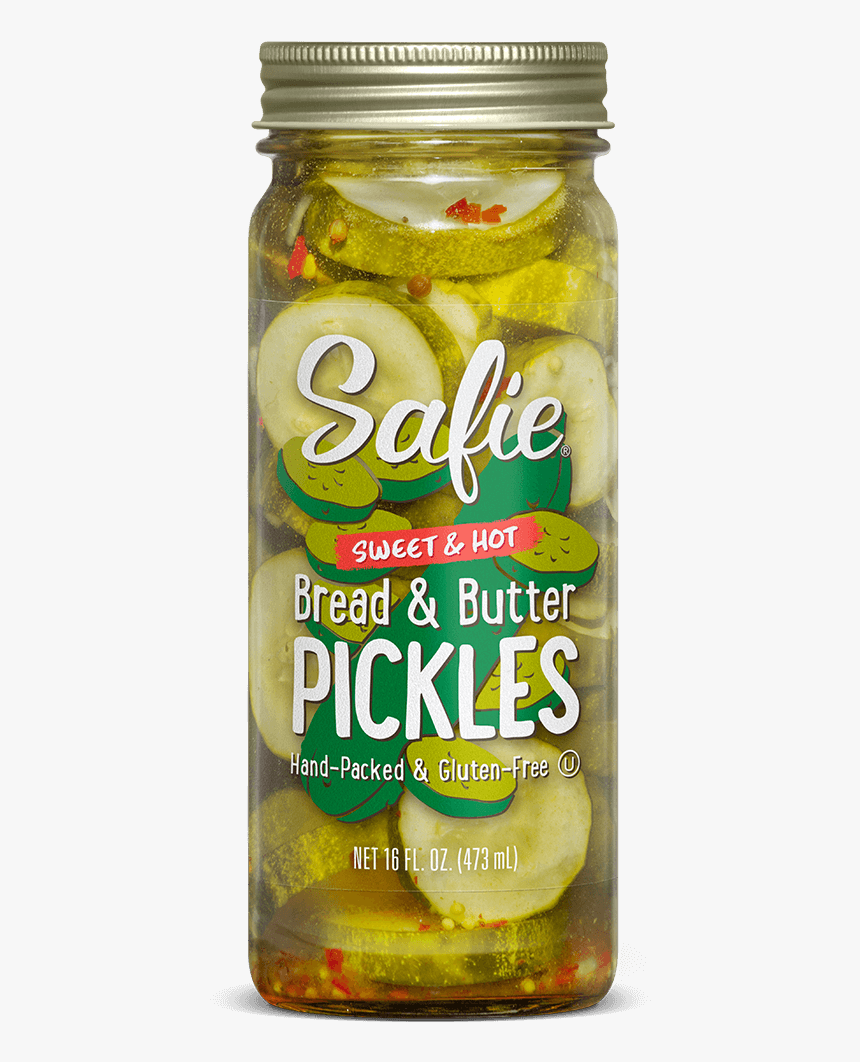 Safie Sweet & Hot Bread & Butter Pickles 16 Fl Oz - Lime, HD Png Download